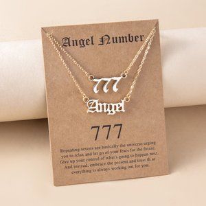 Angel Number Necklace 777
